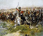 Edouard Detaille Charge of the 4th Hussars at the battle of Friedland, 14 June 1807 Germany oil painting artist